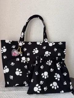 専用トートバッグ＆チャーム＆ポーチ＆巾着袋3点セット