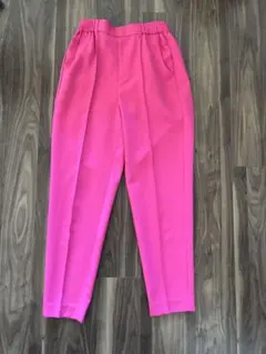 BAYFLOW テーパードパンツ ピンク タック入り