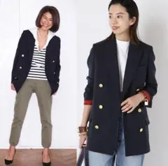 極美品 マディソンブルー W6B ブレザー 01 紺ブレ 金ボタン ネイビー BLEECKER W6B BLAZER | JACKET | MADISONBLUE