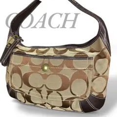 COACH コーチ ワンショルダー ハンド シグネチャー キャンバス レザー