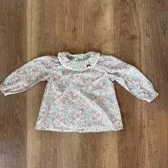★限定割引:本日18時まで★familiar 花柄長袖ブラウス 100