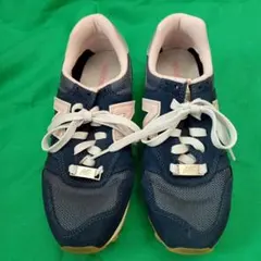 New Balance373 ネイビー/ライトピンク スニーカー