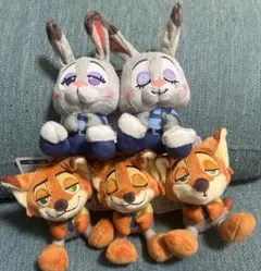 ズートピア むにゃすやマスコットVol.7 ジュディ&ニック 5体セット
