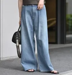 定価2.2万 FRAMeWORK WIDE DENIM ワイドデニム 38
