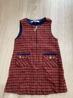 極美品⭐︎familiar 半袖ワンピース 赤 チェック　130cm 極美品⭐︎familiar 半袖ワンピース 赤 チェック 130cm 2025年最新