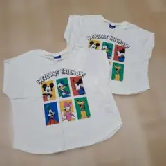 Disney Tシャツ　お揃い　 2枚セット 100cm 120cm