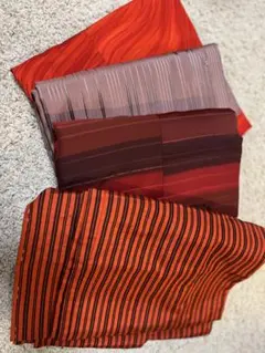 赤系　レトロ　羽織り、道行コート