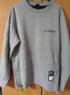 AVIREX アヴィレックス グレー トレーナー スウェット XL
