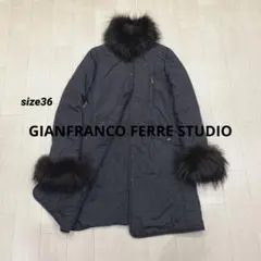 GIANFRANCO FERRE STUDIO イタリア製 中綿 ロングコートのサムネイル