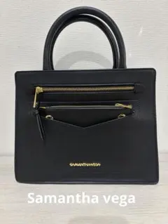 美品SAMANTHA VEGA サマンサブラックハンドバッグ