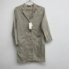 UNIQLO レディース　リネンブレンド ロングコート ベージュ　Ｓ　✖️18のサムネイル
