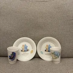 ムーミン　陶器製お皿&コップ4点セット（小鉢のおまけ付き）