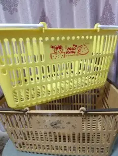 キティ☆日焼けキティレジカゴマイバスケット☆ショッピングバックのサムネイル