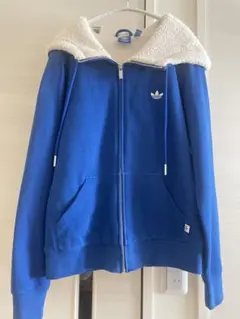 アディダスオリジナルス　adidasoriginals フードパーカー 青　ボア