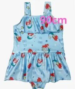 キッズ 水着 女の子 ワンピース 子供 ディズニー プリンセス アリエル90cm