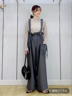 ウエストフリルリボンサロペ LOWRYSFARM