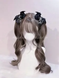 悪魔ハンドメイドヘッドドレス ヘアピン ヘアアクセ 地雷 量產系（2個セット）