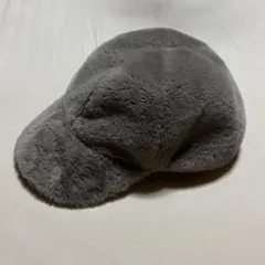 ファーキャップ グレー 57cm しまむら 冬 レディース