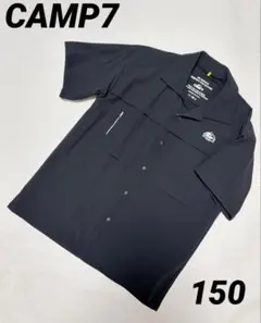 CAMP7 半袖シャツ 150 ブラック