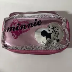 【Disney】ミッキー・ミニーポーチ　ピンク