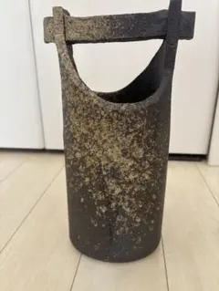 信楽焼 秋月手桶花瓶