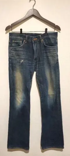 EDWIN　503　デニム　ブーツカット　ブルー