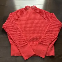 URBANRESEARCHコーラルレッド ニットセーター 長袖