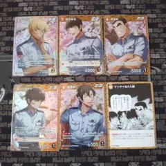 名探偵コナン　TCG 警察学校組　黒影の襲来　５枚セット（＋１枚）