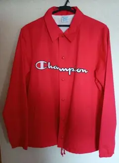 Champion レッド ナイロンジャケット M