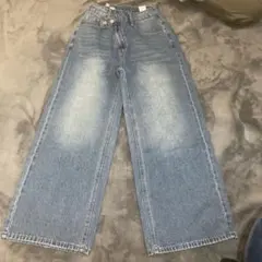 デニムパンツ　青　レディース