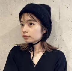 EDIT. FOR LULU モヘア混 ニットキャップ ビーニー ブラック EDIT.FOR LULU キッドモヘヤMIX ニットキャップ ニット帽 - メルカリ