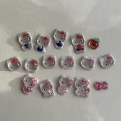 正規品 ボンボンドロップシールミニ ハローキティ 赤 ピンク 2種 2柄