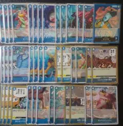 ワンピースカード 青ジンベエ デッキパーツ 41枚セット