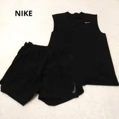NIKE 　ドライフィット　半袖　ショートパンツ　上下セット　黒　L