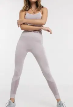 ★送料込★【PUMA】シームレス ブラ＆レギンス セット パープル