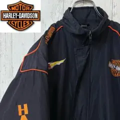 【激レア】ハーレーダビッドソン　ジャケット　ブルゾン　完売モデル　黒　刺繍