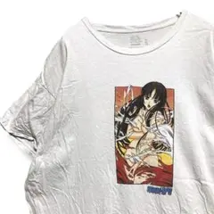 BJPI キャラ Tシャツ 古着 白 フックアップス アニメ ジェルミクライン