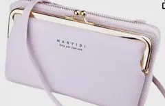 【新品未使用】スマホポシェット　がま口お財布ショルダーバック