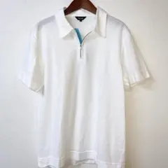 ポールスミス コレクション ワンポイントライン　ジップポロシャツ