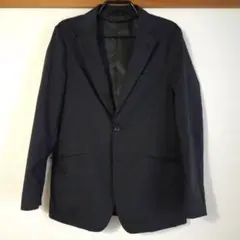 美品　デサント　descente テーラードジャケット　ナイロン　黒　Ｌ