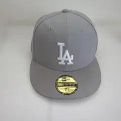 New Era 59FIFTY LAドジャースグレーキャップ