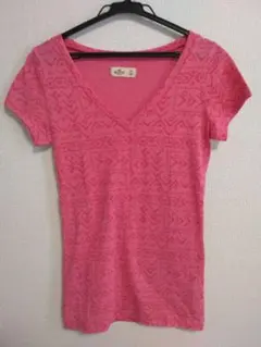 【美品】Hollister VネックTシャツ XS(大きめ)
