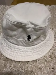 polo ラルフローレン　バケットハット　バケハ　ホワイト　L/XL