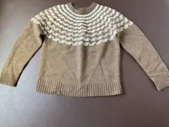 茶色 ニットセーター beams