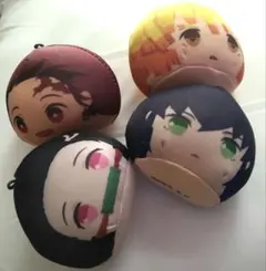 竈門炭治郎　竈門禰豆子　嘴平伊之助　我妻善逸　マスコット　セット