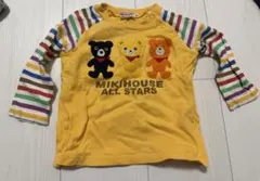 MIKIHOUSE クマイラスト 長袖Tシャツ　ミキハウス　80センチ
