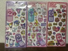 「正規品」平成はっぴーフォン シール サンリオ　　3点セット
