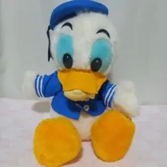 希少　昭和レトロ　初期ドナルドダック ぬいぐるみ お魚付き