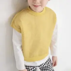 メッシュニットベスト&長袖Tシャツセット