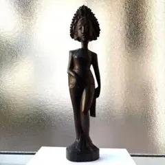 バリ島♡木彫り 女性像 オブジェ インテリア置物 - メルカリ